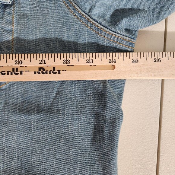 Levi Strauss Denim Jacket Mens Large Blue Signature Trucker Jean Coat Gold Label - Picture 8 of 14